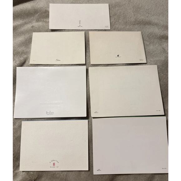 Vintage Used Lot Of Seven Currier And Ives Christmas Greeting Cards - Picture 2 of 3